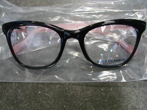 Lucky Brand D203 Cat Eye Eyeglasses Pink Black Frames - Picture 1 of 4