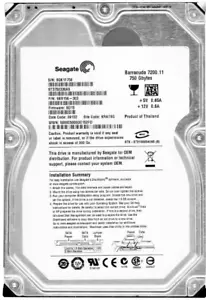 Hard Drive Seagate 750GB ST3750330AS 7200RPM 32MB Cache SATA II 3.5" Inch - Picture 1 of 3