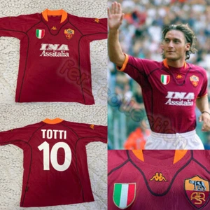 Maglia Shirt Trikot Camiseta As Roma kappa Totti 2001/02 Home ORIGINALE scudetto - Imagen 1 de 9