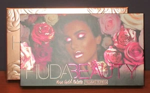 Huda Beauty Rose Gold Remastered Eyeshadow Palette 18 Shades $65 NIB - Picture 1 of 1
