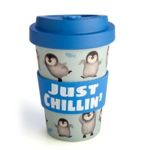 Penguin Eco-to-Go Bamboo Cup - Just Chillin' Cup : NEW - Picture 1 of 1