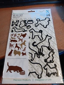 STAMPI DA TAGLIO PER SCRAPBOOKING NUOVI (J1532) XCUT SERIE A5 CANI - Foto 1 di 2