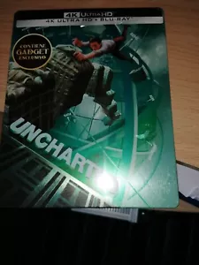 Uncharted 4K UHD Import Limited Edition Steelbook Inc. Bookmark + Notebook - Picture 1 of 2