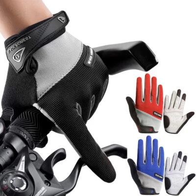 Уличные спортивные велосипедные велосипедные перчатки с сенсорным экраном перчатки на все пальцы варежки мужские - Изображение 1 из 4