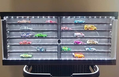 HOT WHEELS PREMIUM COLLECTION DISPLAY CASE WITH CUSTOM LED LIGHTING - GND88-9993 - Image 1 of 4