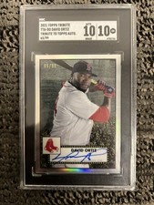 2021 Topps Tribute David Ortiz Auto /99 #TTA-DO Boston Red Sox SGC 10-10