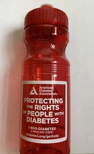 American Diabetes Association Advocacy Plastic 24 oz Cycling Bike Water Bottle. - Picture 1 of 6