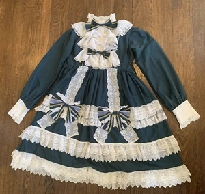 RARE Bramble Rose Victorian Lollita Dress Womens S Kaui Gothic Japanese - Picture 1 of 10