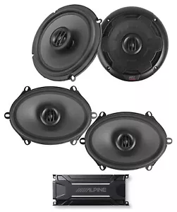 Alpine KTA-30FW 600 Watt 4-Kanal Verstärker Amp + MTX Thunder 6,5" + 5x7" Lautsprecher - Bild 1 von 11