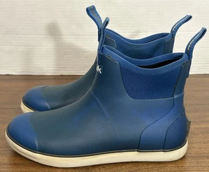 Stivali da Pesca Huk Rogue Wave Uomo 7 Blu Impermeabili Deck - Foto 1 di 6