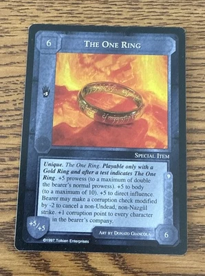 Meccg-Middle Earth. Lidless Eye The One Ring LP TOLKIEN BLACK BORDER 1997 - Image 1 of 2
