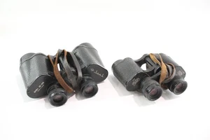Vintage Carl Zeiss Jena Jenoptem 8x30w & 6n61 12x40 USSR Binoculars - Picture 1 of 9