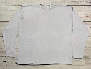 Wilke Rodriguez V-Neck Long Sleeve Shirt Men’s Sz XL Silk Blend - Picture 1 of 13