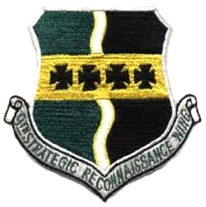 USAF 9TH STRATEGIC RECONNAISSANCE RECON WING SRW SPY PLANE velkrö INSIGNIA - Bild 1 von 12