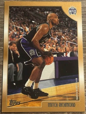 1998-99 Topps #169 Mitch Richmond Sacramento Kings Foto 1 de 2