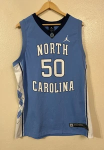 VINTAGE JORDAN NCAA NORTH CAROLINA TAR HEELS #50 JERSEY SIZE XL 2000S - Picture 1 of 11