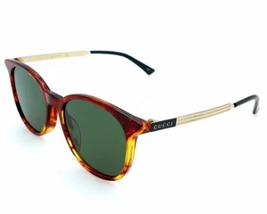 GUCCI Havana/Green Lens 54-19-145MM Unisex Sunglasses GG0830SK 003 - Picture 1 of 3