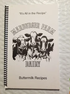 Marburger Dairy Farm Recipes Booklet Buttermilk Recipes Vintage 1997Spiral - Foto 1 di 3