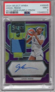 ANGEL REESE 2024 PANINI SELECT WNBA PÚRPURA PRIZM AUTOMÁTICO/PARCHE RC #65/99 PSA 9 COMO NUEVO - Imagen 1 de 2