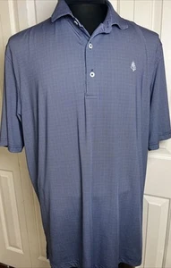 Turtleson Men’s Blue Nailhead Short Sleeve Golf Polo XL Polyester - Picture 1 of 6