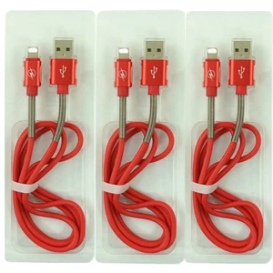 3 Pack Fast Charging USB Cable Charger For iPhone 6 7 8 Plus XR Max 11 12 13 Pro - Picture 1 of 13