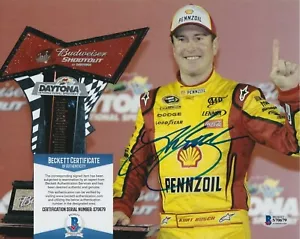 Foto firmada de Kurt Busch 8x10 con certificado de autenticidad bajo #s70679 nascar Beckett - Imagen 1 de 3