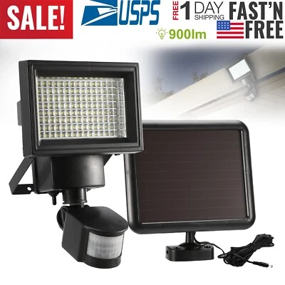 SOLAREK Waterproof 120 LED Solar Lamp Outdoor Garden Yard PIR Motion Sensor Wall Light