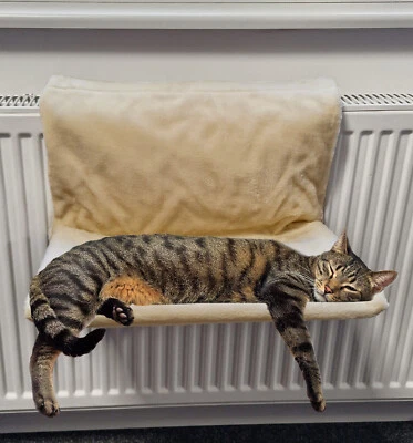 QMBASIC ODER BAUGLEICH Katzen HEIZUNGSLIEGE Heizkörper Schlafplatz Liegemulde Hängematte Katzenbett