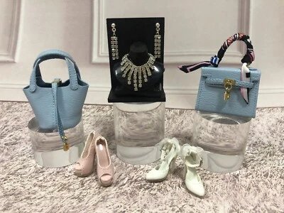 1/6 Conjunto Zapatos Joya Bolso Lotes para Moda Realeza NU.Face Integrity Muñeca L74 Foto 1 de 4