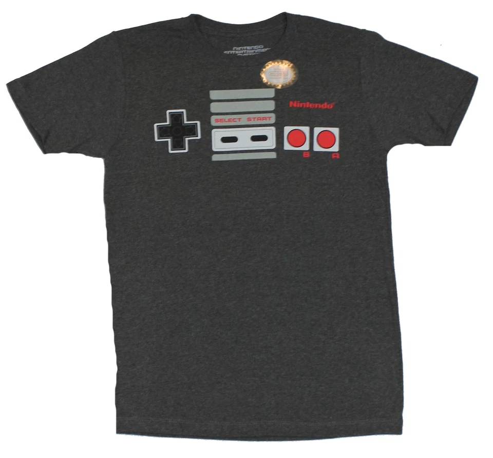 Camiseta Nintendo NES Adulto Nueva - Controlador NES Clásico Solo los Botones Foto 1 de 1