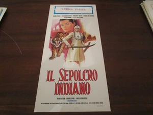 LOCANDINA ORIGINALE IL SEPOLCRO INDIANO DEBRA PAGET  - Picture 1 of 2