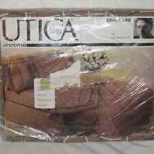 1981 Utica Fine Arts CHALK LINE Taupe JP Stevens Percale Twin Fitted Sheet
