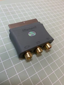 Adattatore Scart Originale Microsoft - XBOX 360 RGB Connettore AV SPINA Grigio - Foto 1 di 3