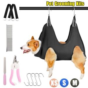 Pet Dog Grooming Hammock Supplies Kit for Cats, Small Puppies and Mini Dogs