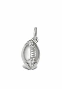 Southern Charm Sterling Silver Polished Football Charm New - Picture 1 of 4