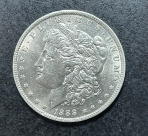 1888-O MORGAN SILBERDOLLAR ~ CH/AUOVAL ""O"" TOP ""100" GEN L HENRY ~ SCHÖNE MÜNZE ~ - Bild 1 von 2