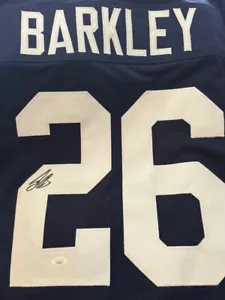 SAQUON BARKLEY Signed Autographed PENN STATE BLUE JERSEY JSA AUTHENTICATED - Picture 1 of 3