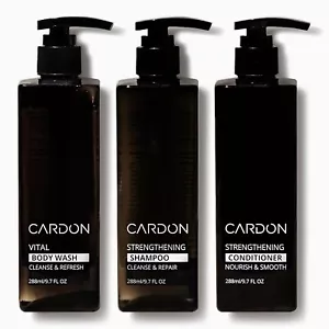 Duschset von Cardon, Duschgel, stärkendes Shampoo und Conditioner - Bild 1 von 8