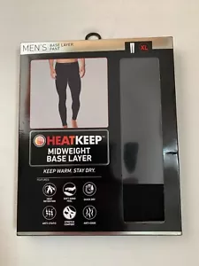 Nuevo HeatKeep Peso Medio Negro Hombres Rendimiento Capa Base Pantalones Leggings S M L XL - Imagen 1 de 10