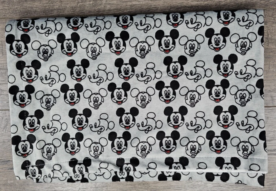 Manta de recepción Minky Mickey Mouse gris bebé niño Disney Foto 1 de 4