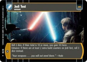 STAR WARS TCG WOTC EMPIRE STRIKES BACK JEDI TEST 30/210 FOIL GEM SON VS SON?? - Picture 1 of 1