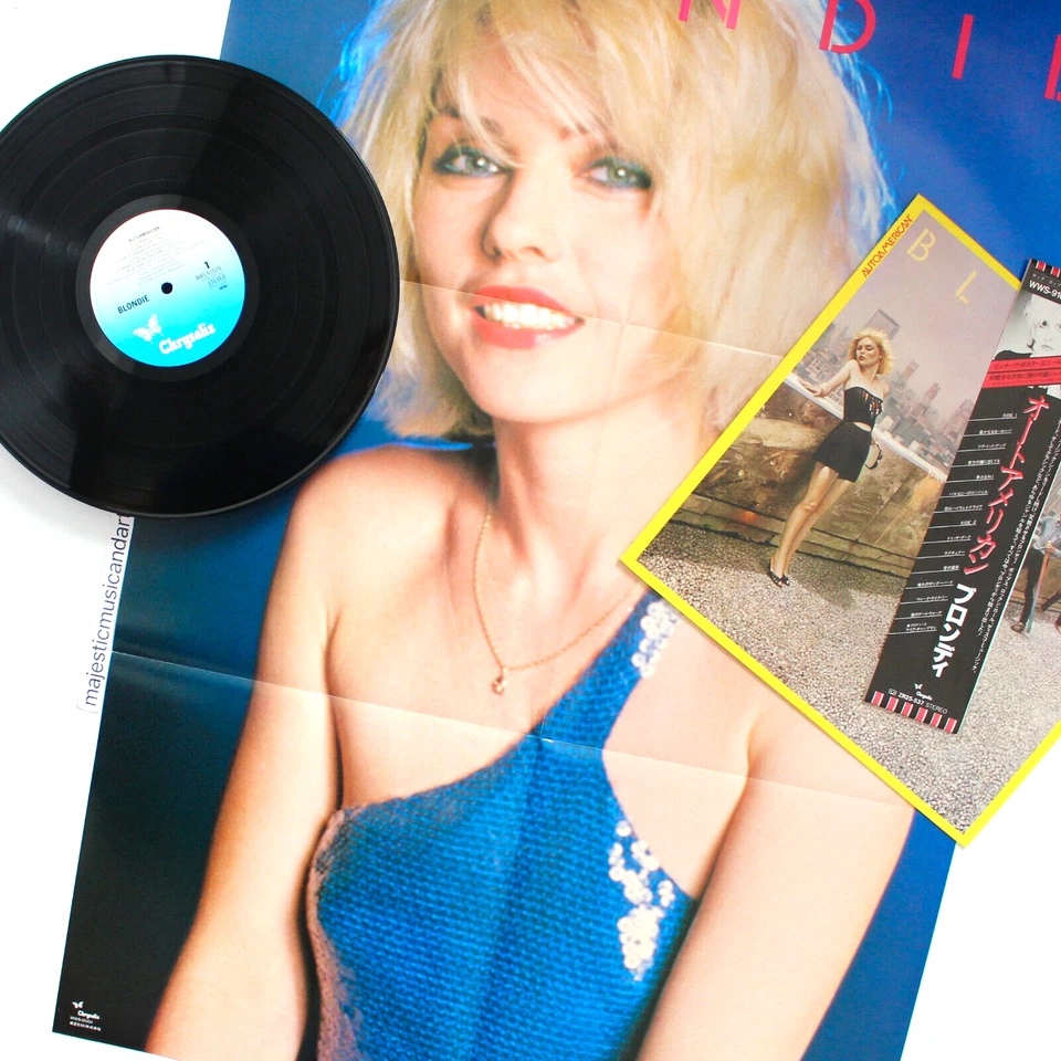 PRISTINE ORIGINAL 1980 WITH RARE POSTER BLONDIE VINYL LP - Image 1 of 4