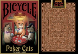 Bicycle Poker Cats Playing Cards (1000 Deck Club) - Picture 1 of 6