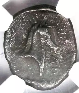 Ancient Greek Thessaly Pharsalus AR Hemidrachm Horse Coin 400 BC - NGC Fine - Picture 1 of 5