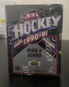 1990-91 Upper Deck High Series Hockey Factory Sealed Wax Pack Box - Picture 1 of 2