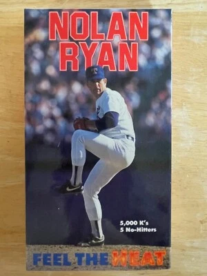 NOLAN RYAN/TEXAS RANGERS - FEEL THE HEAT/HIGHLIGHTS FROM NOLANS' CAREER. VHS - Image 1 of 3