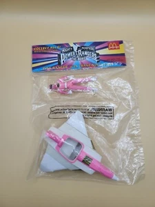 Vintage 1995 McDonald's Power Rangers Toy Set Pink Ranger With Crane Ninjazord - Picture 1 of 15