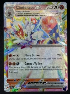Cinderace ex 028/142 Pokemon TCG SV07: Stellar Crown Double Rare Near Mint - Picture 1 of 2