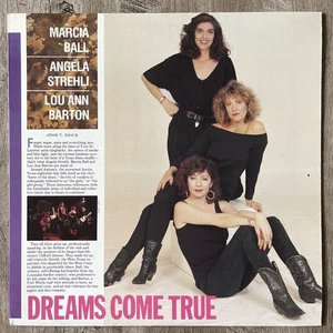 Marcia Ball, Angela Strehli, Lou Ann Barton – Dreams Come True NEAR MINT 1990 - Imagen 1 de 6