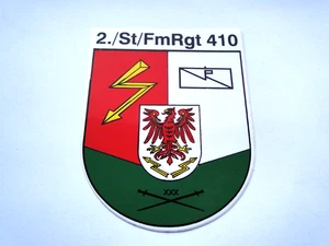 Pegatina Bundeswehr 2/pcs/FmRgt 410 aprox 8x10 cm - Imagen 1 de 1